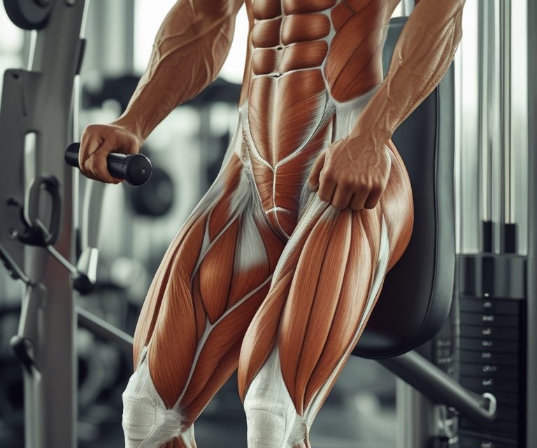 What muscles does the leg press work?