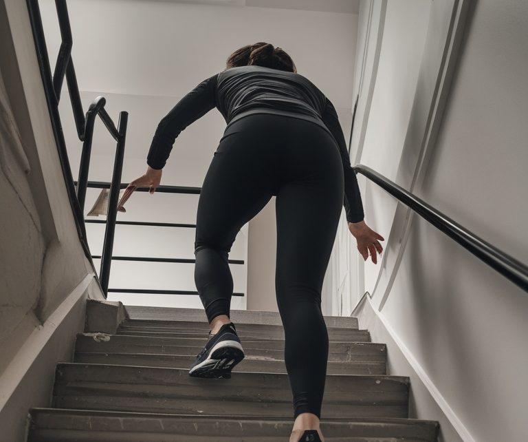 activate glutes while climbing stairs