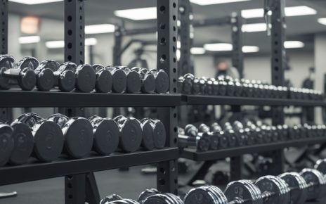 commercial grade dumbbell rack