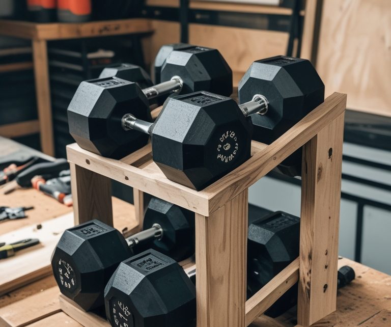 diy dumbbell rack plans