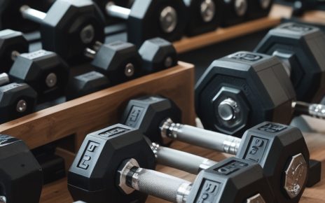 rubber hex dumbbells