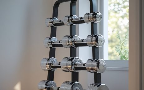 vertical dumbbell rack