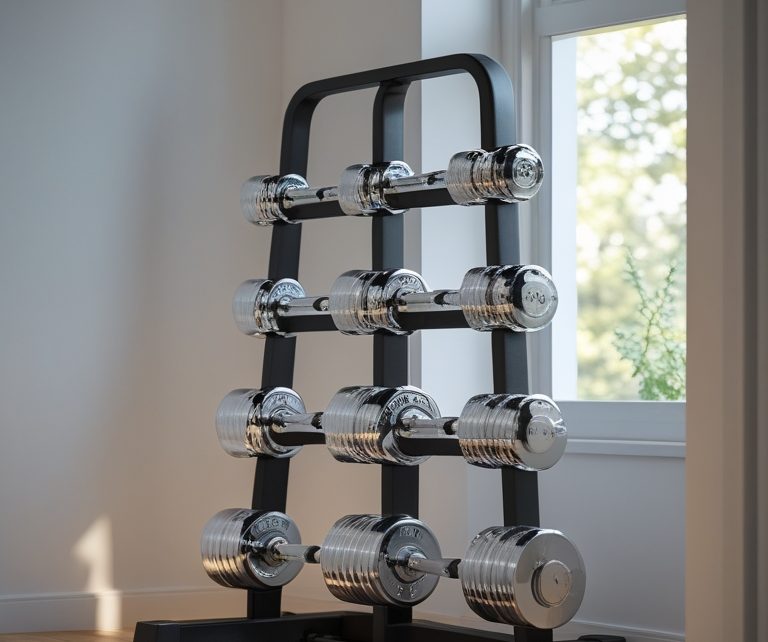 vertical dumbbell rack